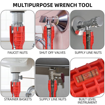 14-in-1 Multi-functional Faucet and Sink Wrench - Plumbing Wrench Installer