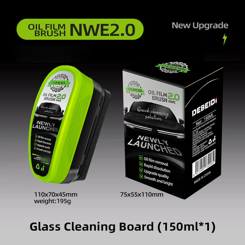 Car Glass Oil Film Remover Cleaning Brush NWE2.0