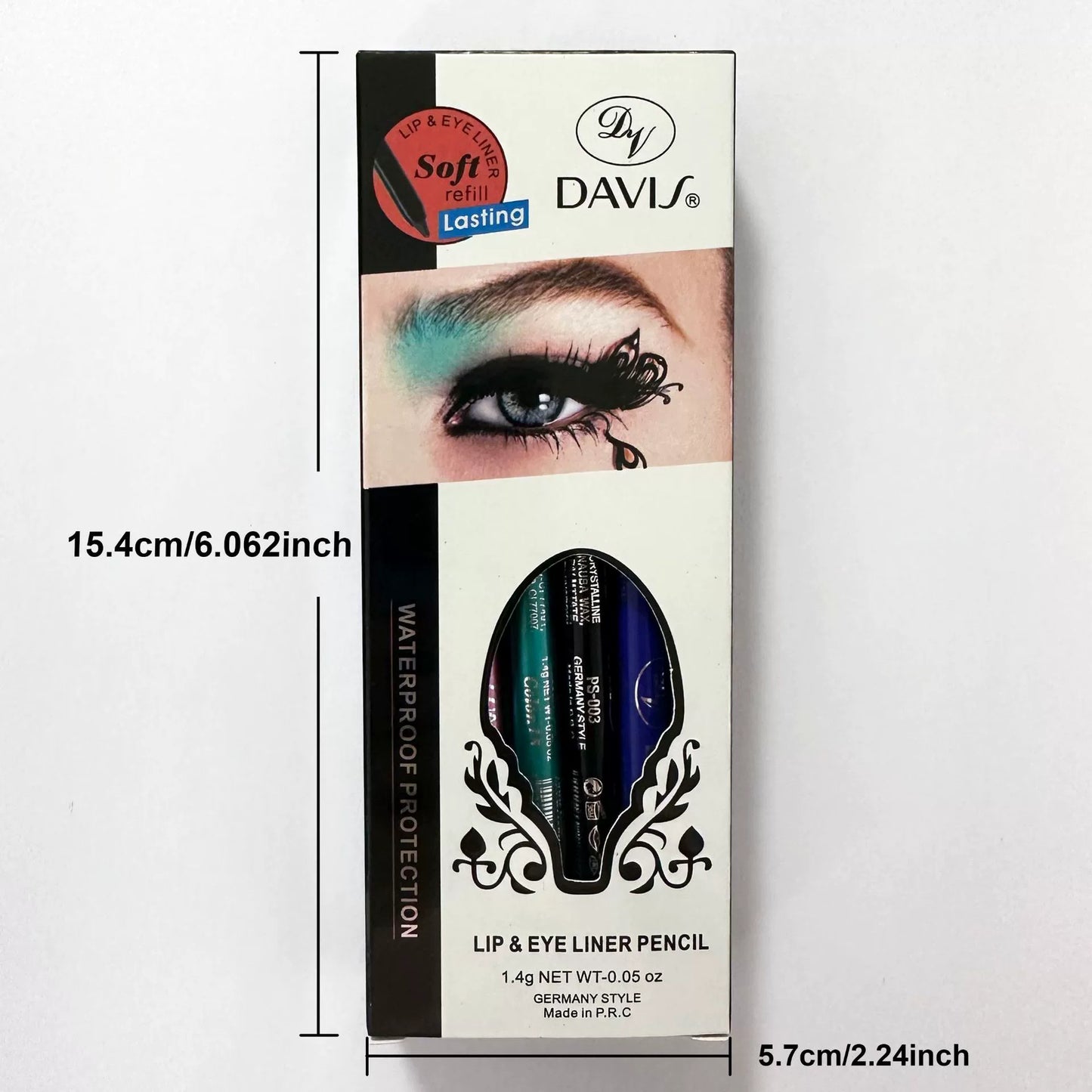 12-Color Waterproof Long-lasting Eyeliner Shades Pens - High Color Pearl Gloss Finish