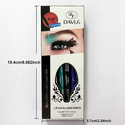 12-Color Waterproof Long-lasting Eyeliner Shades Pens - High Color Pearl Gloss Finish