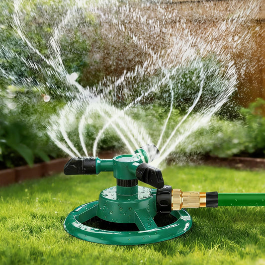 Automatic 360 Rotating  Lawn & Garden Sprinkler for Large Area Coverage