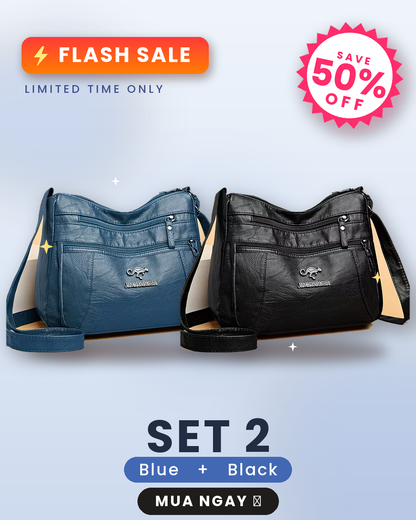 🔥 FLASH SALE: 50% OFF! ✨Women's Leather Crossbody Bag – Versatile Multi-Function Purse for Everyday Use