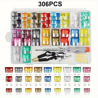 306pcs Car Boat Truck Auto Automotive Assorted Replacement Blade Fuses