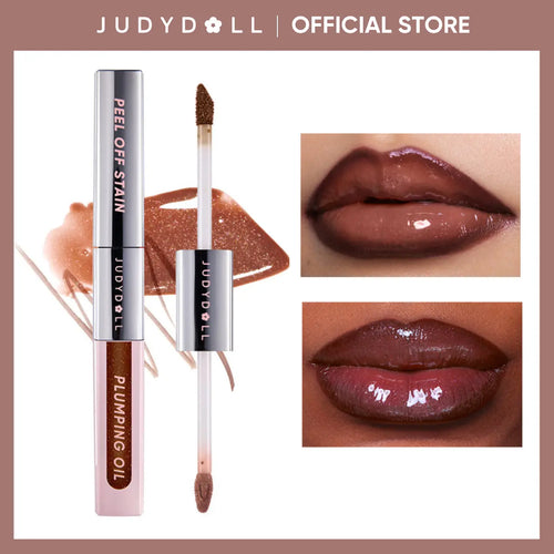 Peel Off Stain & Plumping Oil Duo - 2 in 1 Lip Combo