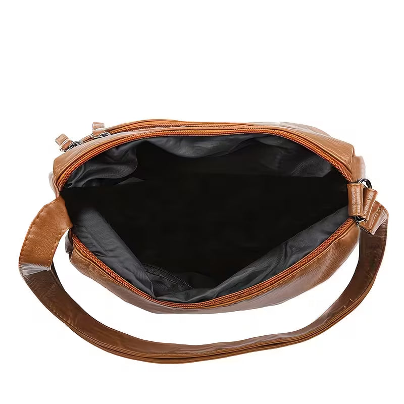 🔥 FLASH SALE: 50% OFF! ✨Women's Leather Crossbody Bag – Versatile Multi-Function Purse for Everyday Use