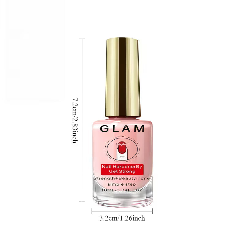 2Pcs Natural Pink Nail Strengthener - 10 ml Nail Care Treatment