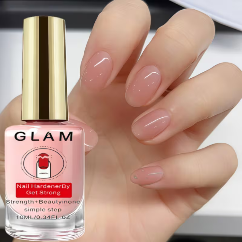 2Pcs Natural Pink Nail Strengthener - 10 ml Nail Care Treatment