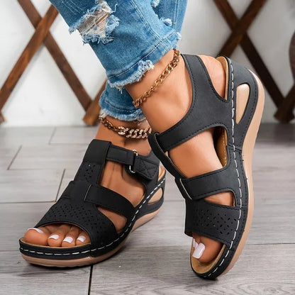 🔥Best Seller-Last Day Sale 60% OFF🔥Trendy Wedge-Heeled Sandals with a Thick Sole