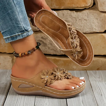 🔥Best Seller-Last Day Sale 60% OFF🔥Women's orthopedic flip-flops, suitable for all seasons, comfortable and breathable.