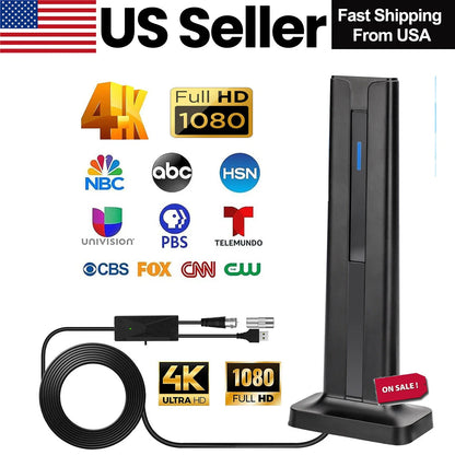 Digital TV Antenna | Support 4K 1080p&Long Range Reception