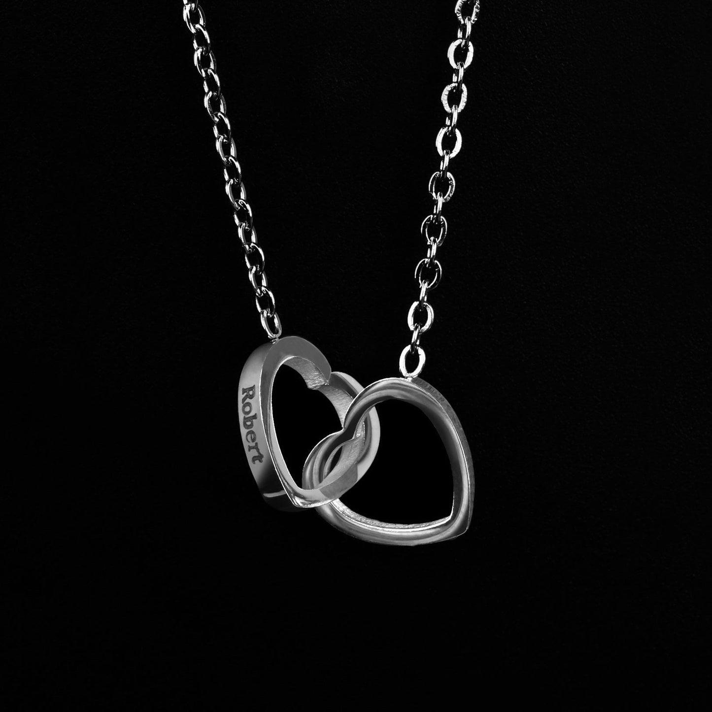 Eternal Rose Box W/ Engraved Necklace