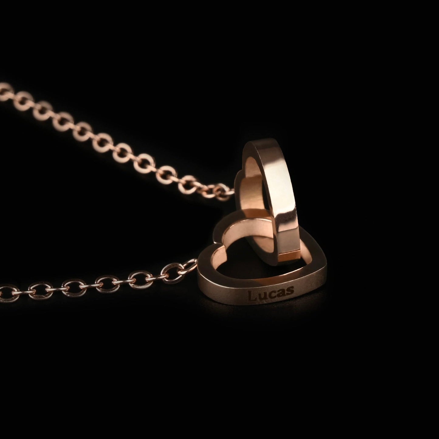 Eternal Rose Box W/ Engraved Necklace