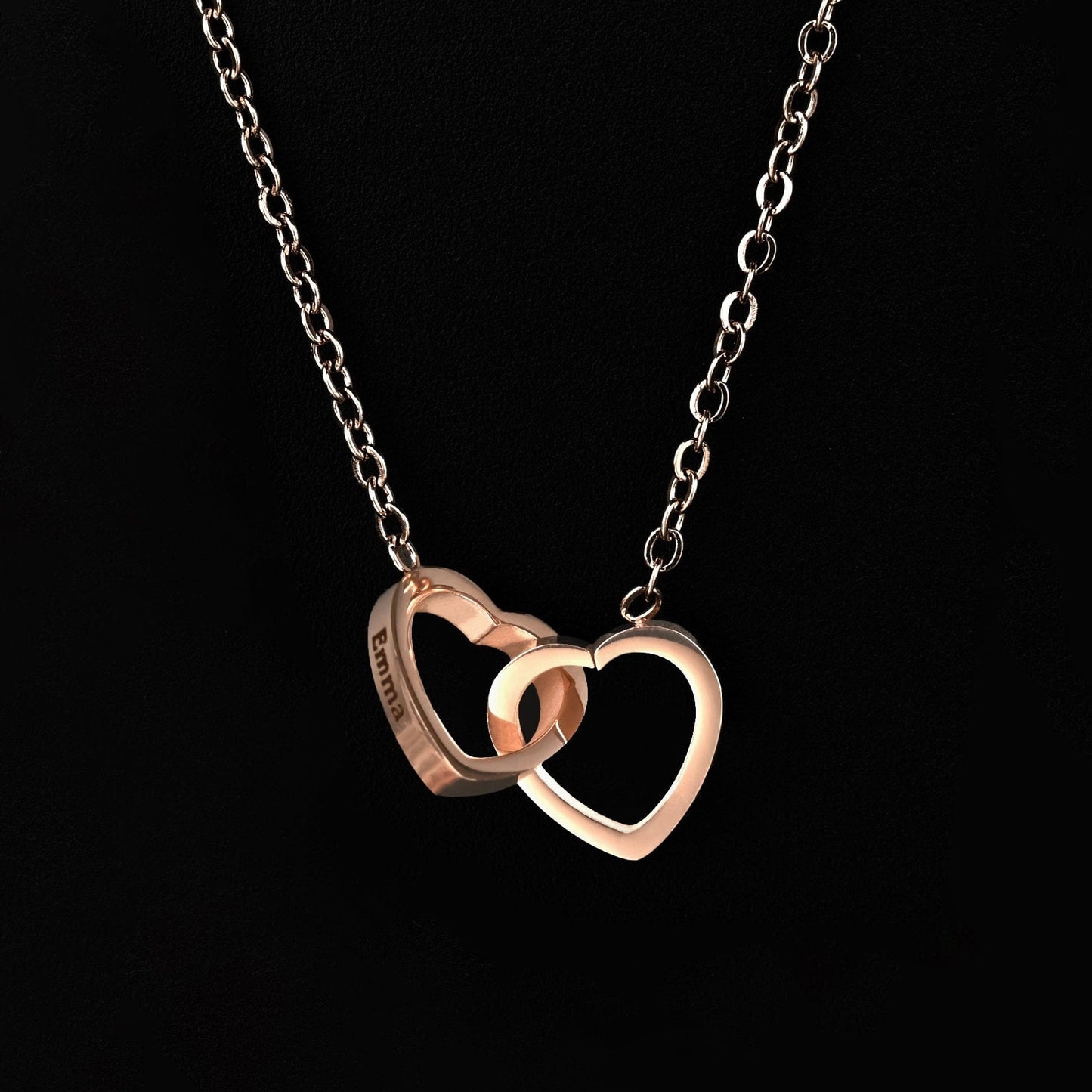 Eternal Rose Box W/ Engraved Necklace