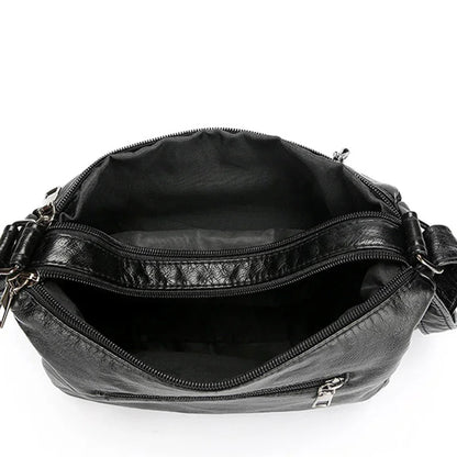 📢📢50% OFF !! ⏰Women's Soft PU Leather Multi-Pocket Crossbody Bag